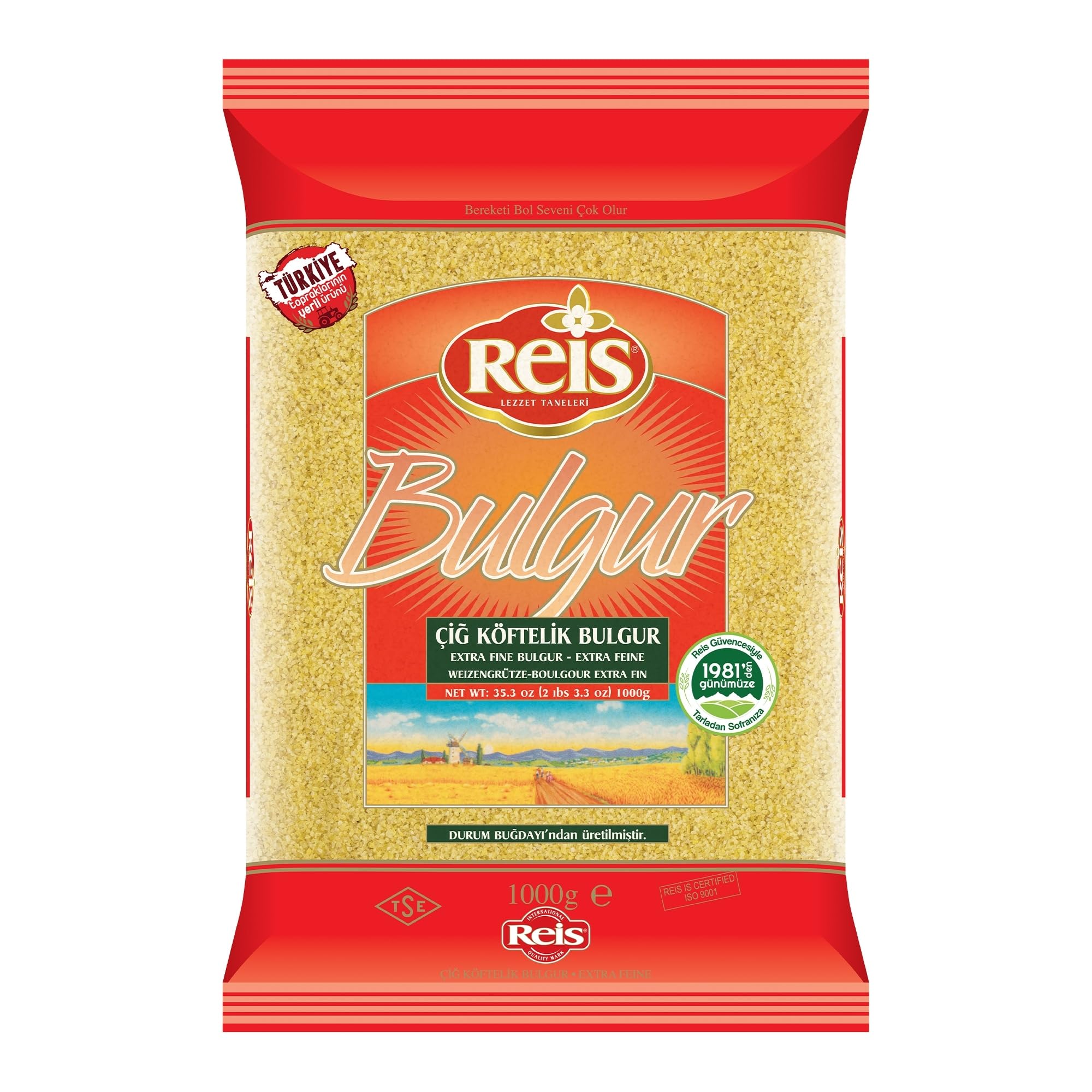 Reis Extra Fine Bulgur Wheat Berries Bulgur Wheat for 1000g